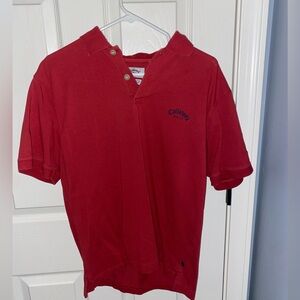 Red Callaway golf polo shirt